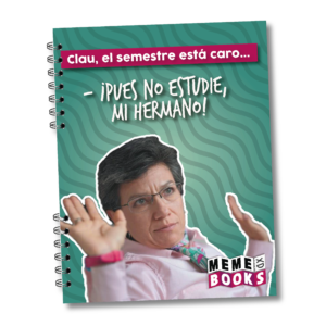 Cuaderno Memebook- Claudia López (Grande / 5 Materias)